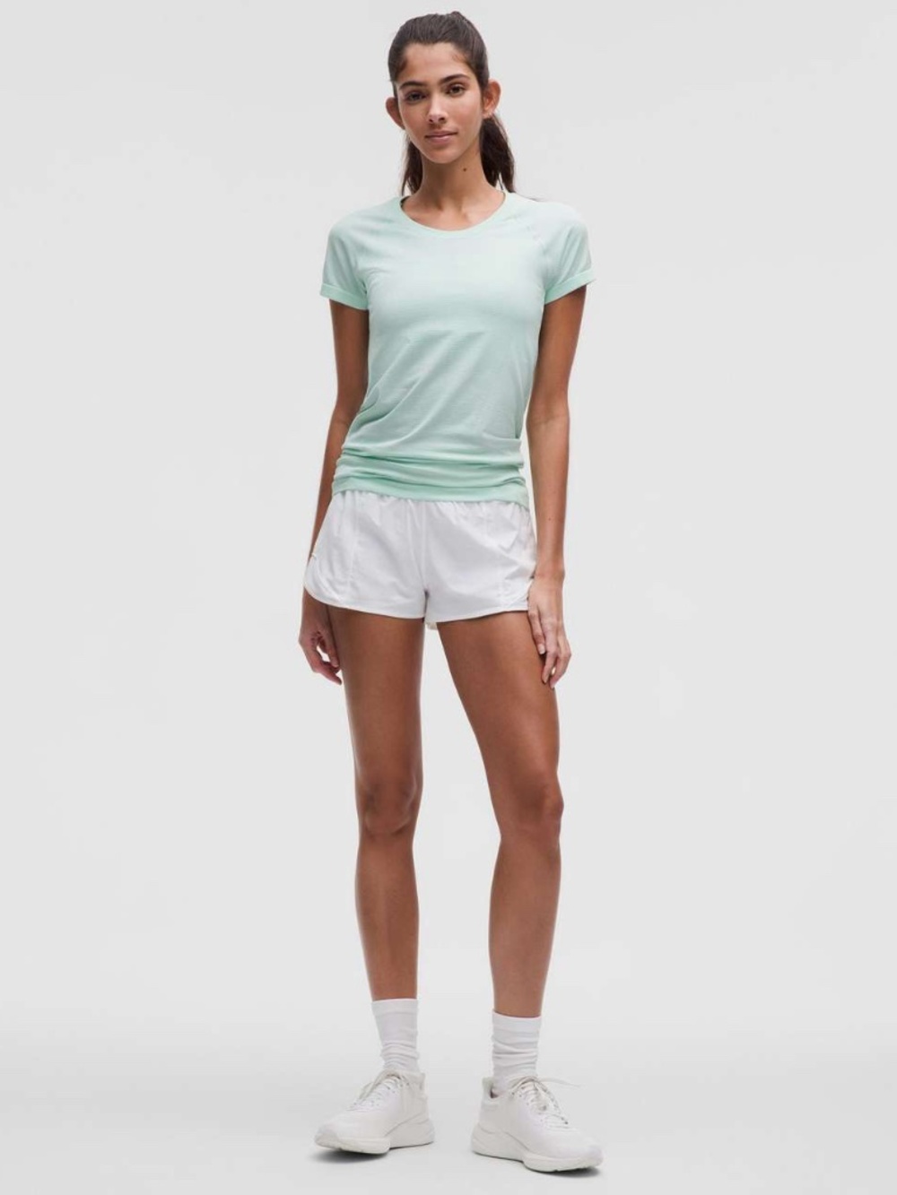 Lululemon Short Sleeve Swiftly Tech - Size 4 - Sea Mist - Picture 4 of 4